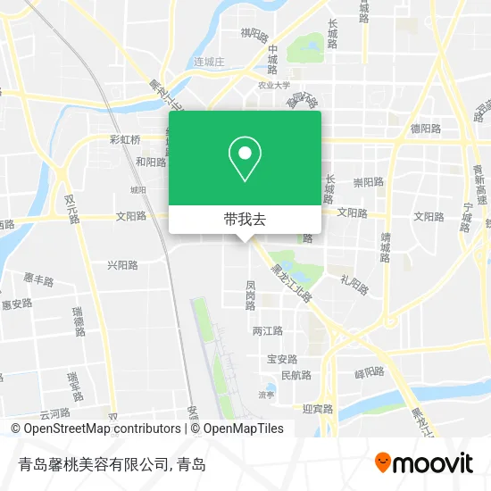 青岛馨桃美容有限公司地图