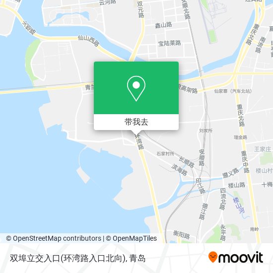 双埠立交入口(环湾路入口北向)地图