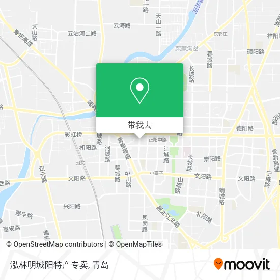 泓林明城阳特产专卖地图