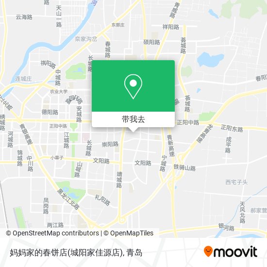 妈妈家的春饼店(城阳家佳源店)地图