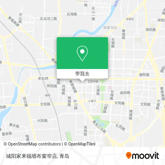 城阳家来福墙布窗帘店地图