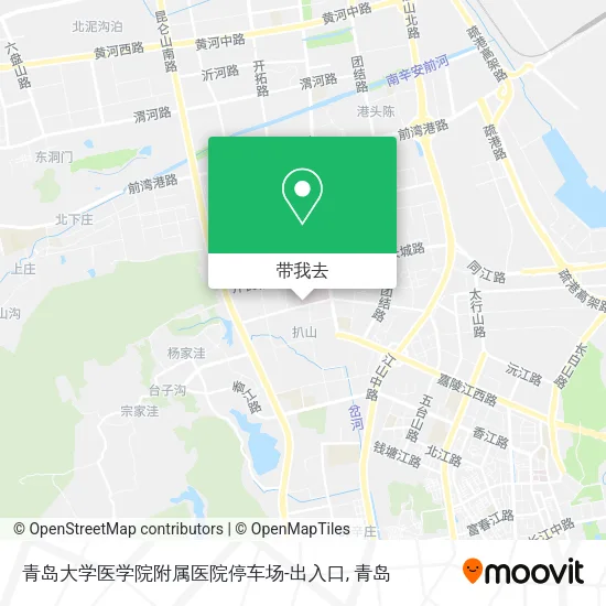 青岛大学医学院附属医院停车场-出入口地图