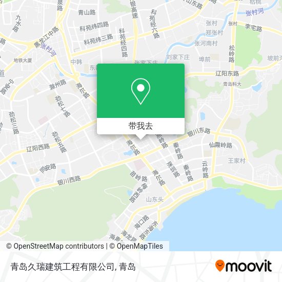 青岛久瑞建筑工程有限公司地图