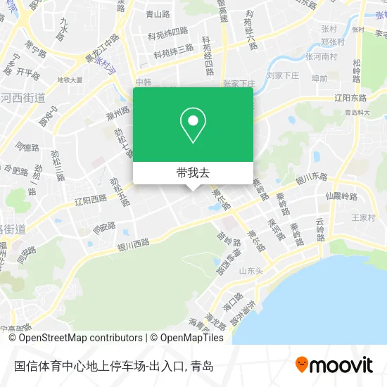国信体育中心地上停车场-出入口地图