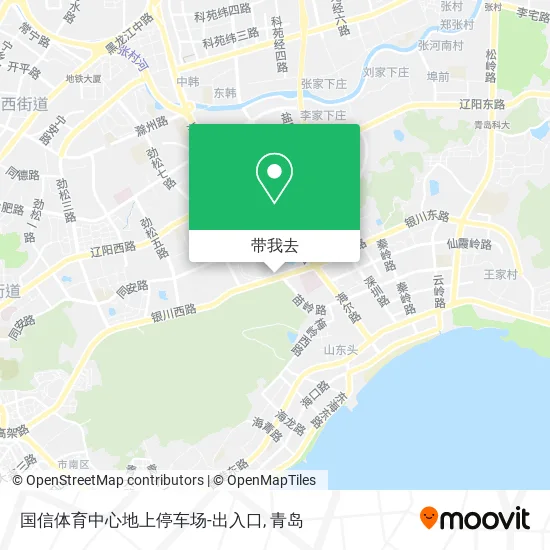 国信体育中心地上停车场-出入口地图