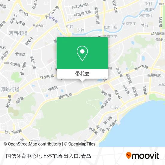 国信体育中心地上停车场-出入口地图