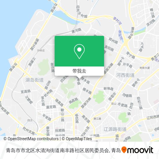 青岛市市北区水清沟街道南丰路社区居民委员会地图