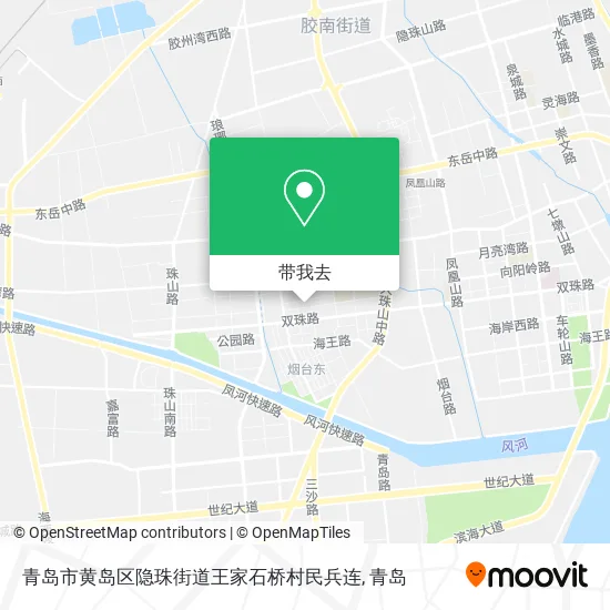 青岛市黄岛区隐珠街道王家石桥村民兵连地图