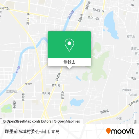 即墨前东城村委会-南门地图