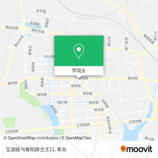 宝源路与春阳路交叉口地图