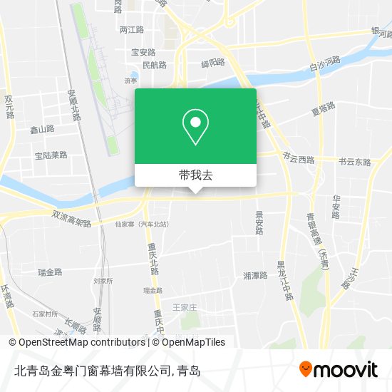 北青岛金粤门窗幕墙有限公司地图