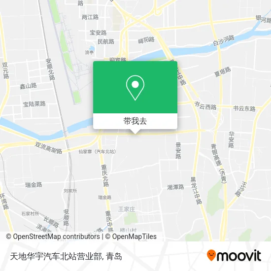 天地华宇汽车北站营业部地图