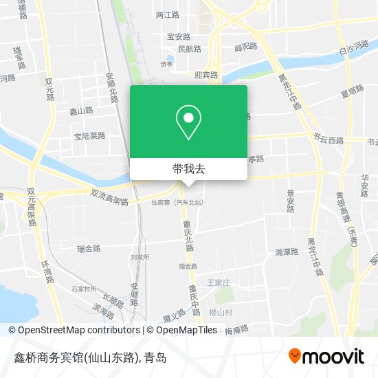鑫桥商务宾馆(仙山东路)地图