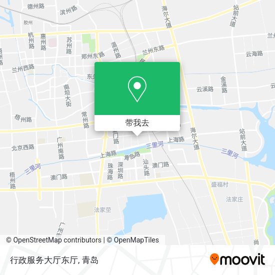 行政服务大厅东厅地图