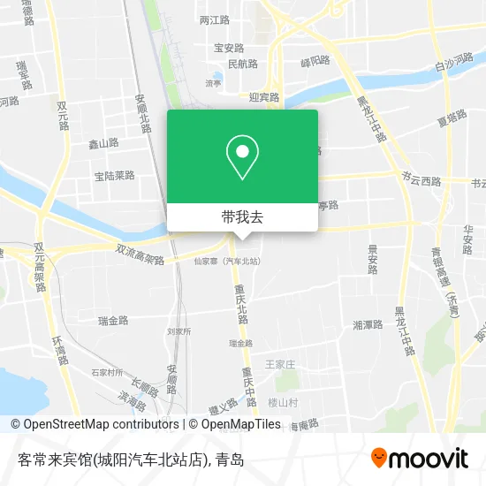 客常来宾馆(城阳汽车北站店)地图