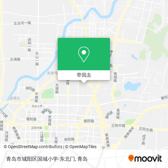 青岛市城阳区国城小学-东北门地图