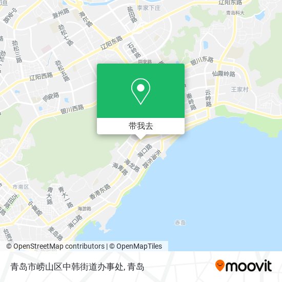 青岛市崂山区中韩街道办事处地图