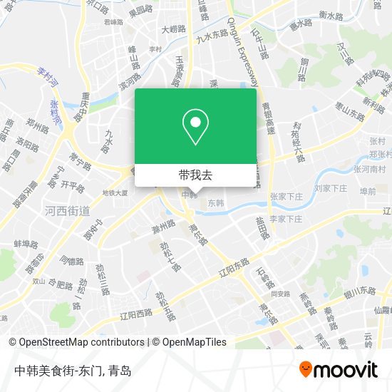 中韩美食街-东门地图