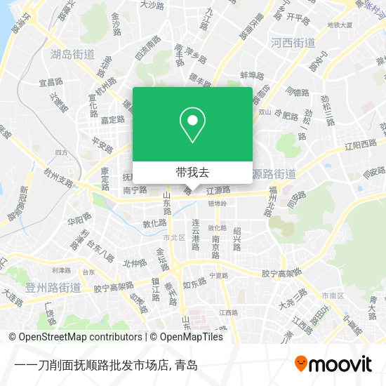 一一刀削面抚顺路批发市场店地图