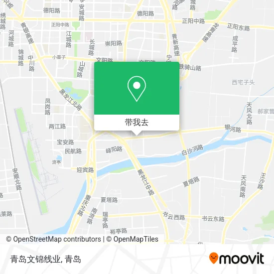 青岛文锦线业地图