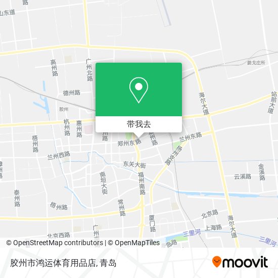 胶州市鸿运体育用品店地图
