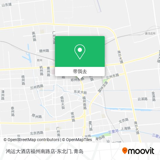 鸿运大酒店福州南路店-东北门地图