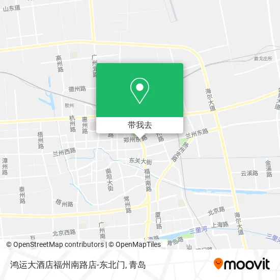 鸿运大酒店福州南路店-东北门地图
