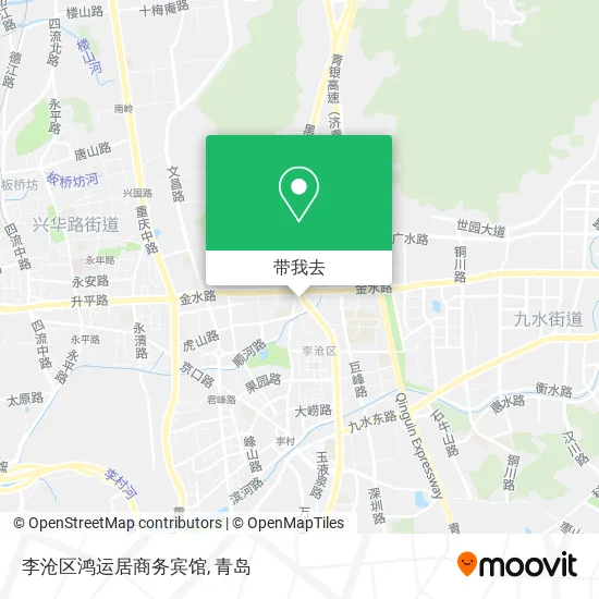 李沧区鸿运居商务宾馆地图