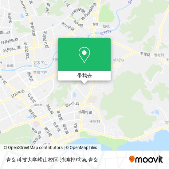 青岛科技大学崂山校区-沙滩排球场地图