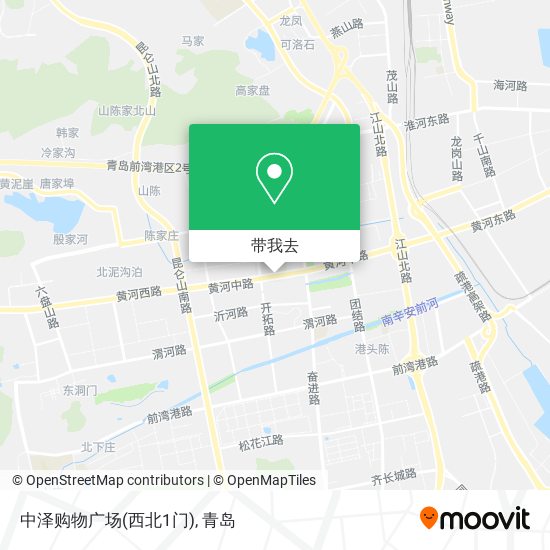 中泽购物广场(西北1门)地图