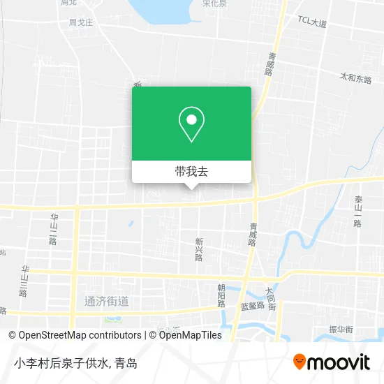小李村后泉子供水地图