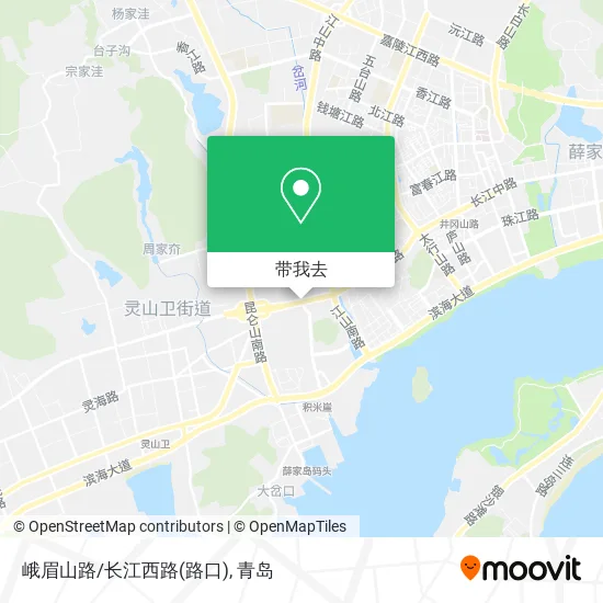 峨眉山路/长江西路(路口)地图