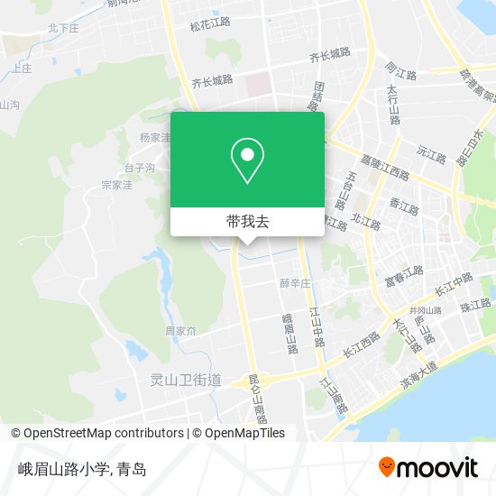 峨眉山路小学地图