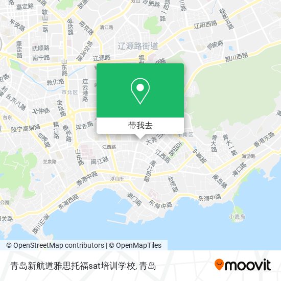 青岛新航道雅思托福sat培训学校地图