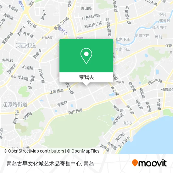 青岛古早文化城艺术品寄售中心地图