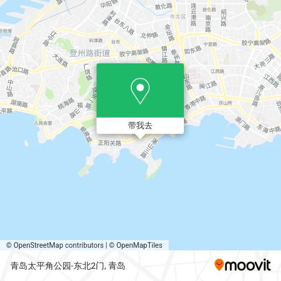 青岛太平角公园-东北2门地图