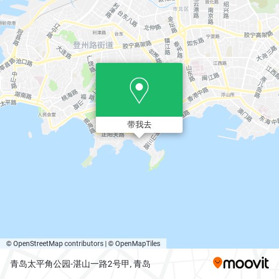 青岛太平角公园-湛山一路2号甲地图