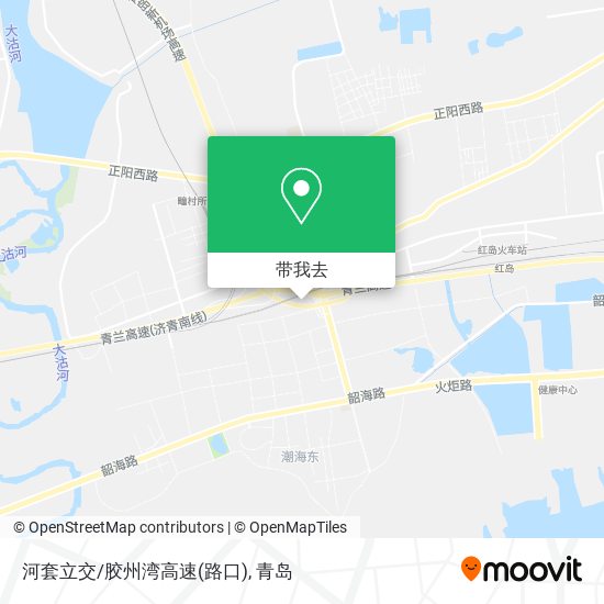 河套立交/胶州湾高速(路口)地图