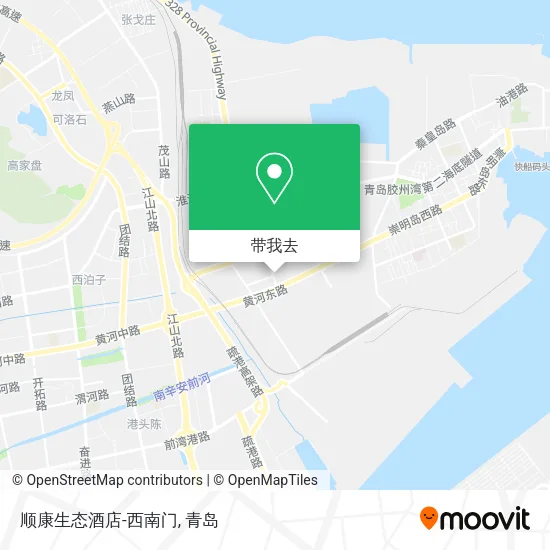 顺康生态酒店-西南门地图