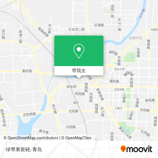 绿苹果瓷砖地图