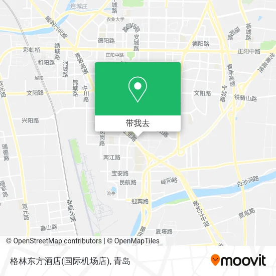 格林东方酒店(国际机场店)地图