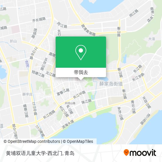 黄埔双语儿童大学-西北门地图