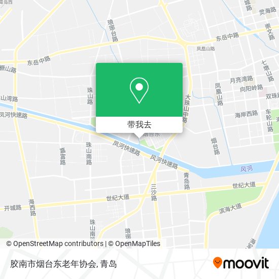 胶南市烟台东老年协会地图