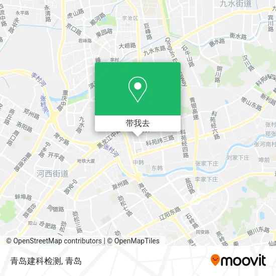 青岛建科检测地图