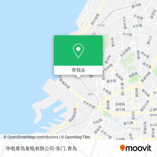 华电青岛发电有限公司-东门地图