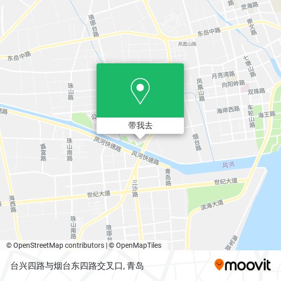 台兴四路与烟台东四路交叉口地图