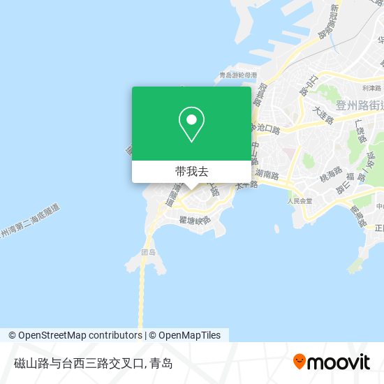 磁山路与台西三路交叉口地图