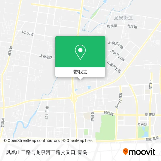 凤凰山二路与龙泉河二路交叉口地图