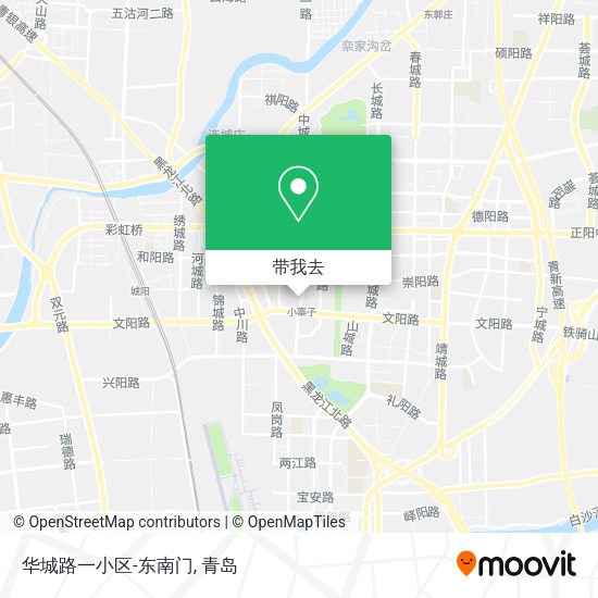 华城路一小区-东南门地图