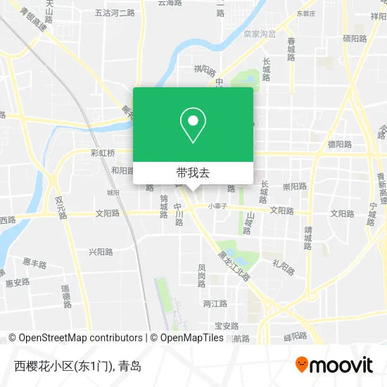 西樱花小区(东1门)地图